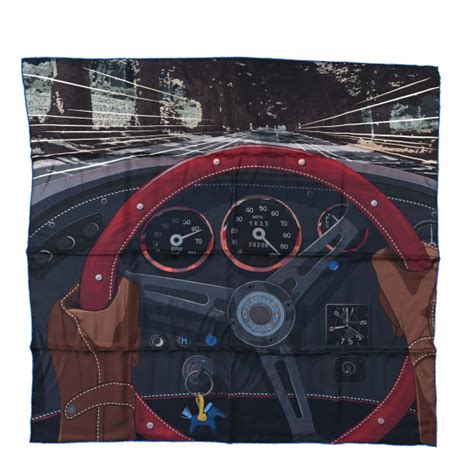 hermes racing car scarf